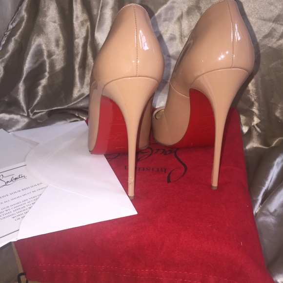 So Kate Louboutin 120 patent nude