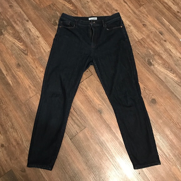 Ann Taylor Loft petite dark wash skinny jeans