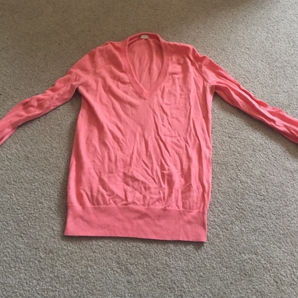 Coral jcrew sweater