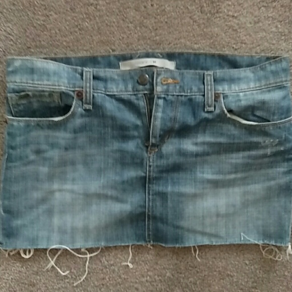 Denim mini skirt