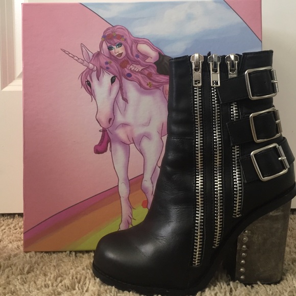 SOLD OUT Jeffery Campbell boots with steel heel!