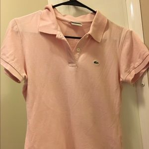 Pink Lacoste Polo