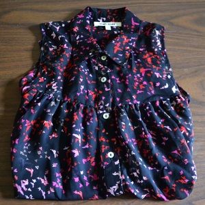 Daniel Rainn Sleeveless Black Blouse