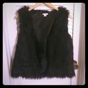 Faux fur vest