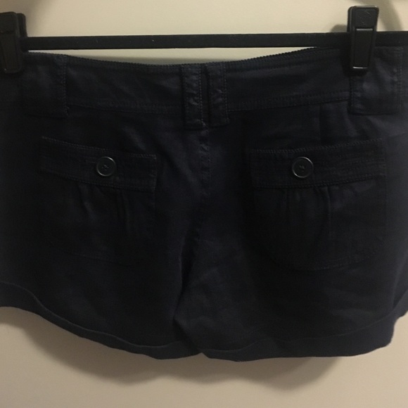 Navy Linen Juicy Couture Shorts - Picture 2 of 3