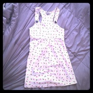 Black anchor pink star patterned mini dress