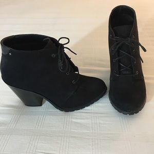 Call it Spring Black Lace up Booties