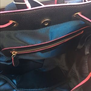 Perry Deux Lux Black leather backpack