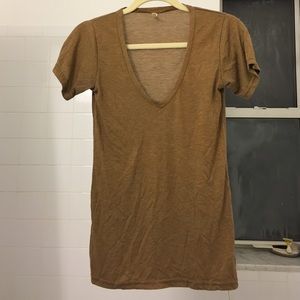 Brown short sleeve tee shirt