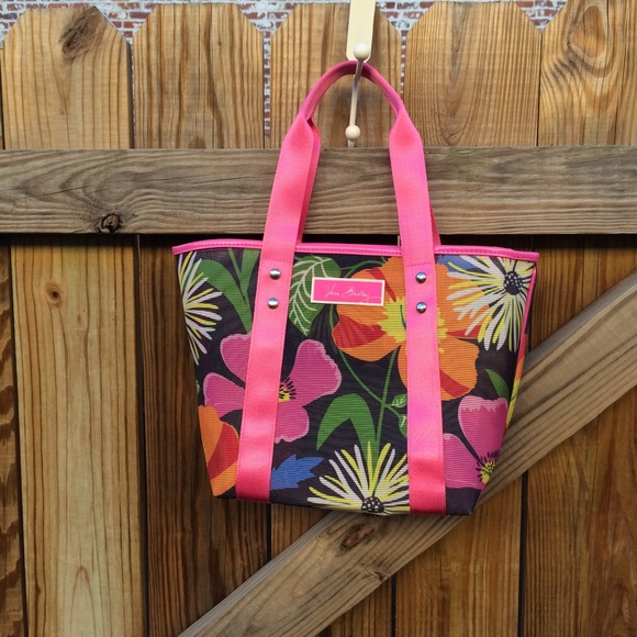 Vera Bradley Floral Mesh Bag in Jazzy Blooms