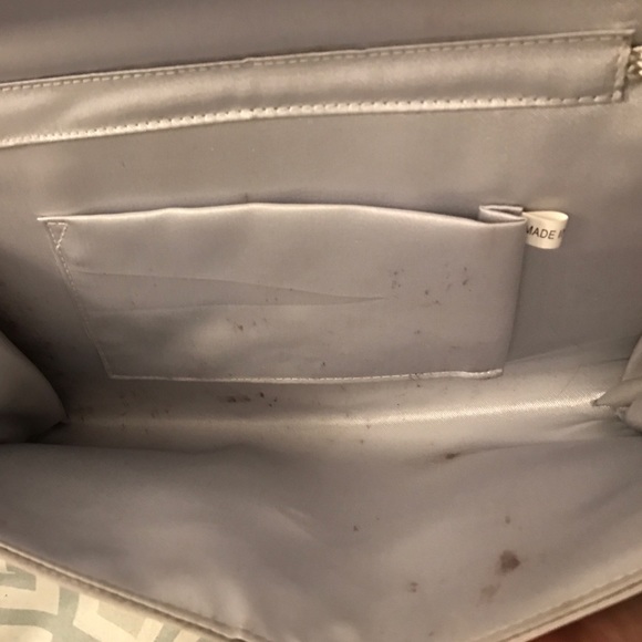 Gray/Silver Ruffle Clutch - Picture 3 of 3