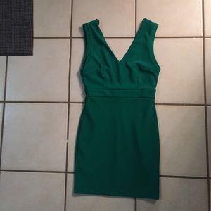 Beautiful emerald green mini dress