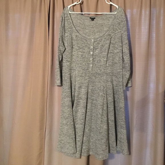 Torrid light gray skater dress