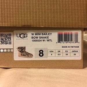 UGG Mini Bailey Bow - Snake