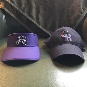 Colorado Rockies Visor & Ball Cap Combo