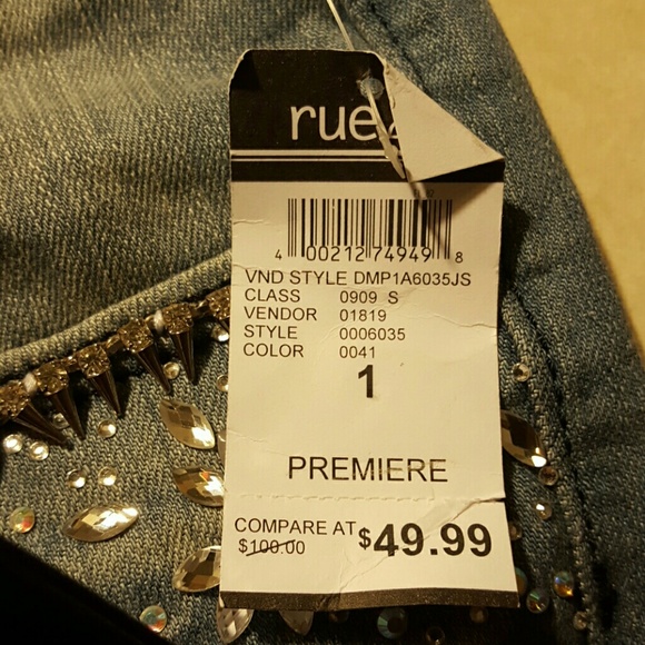 Machine ripped skinny jeans