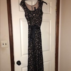 Black lace ball gown