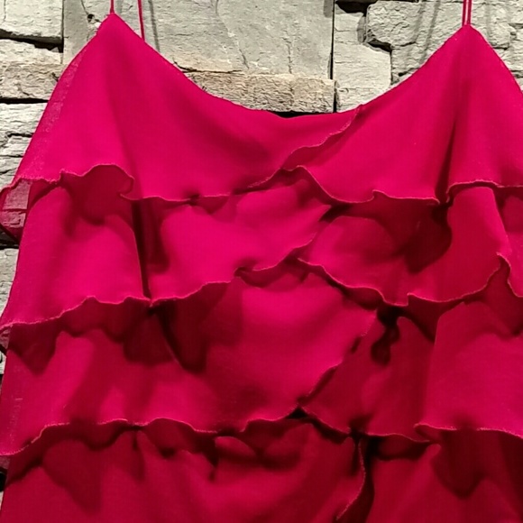 Deep Red Tiered Dress Perfect for Valentine's Day!