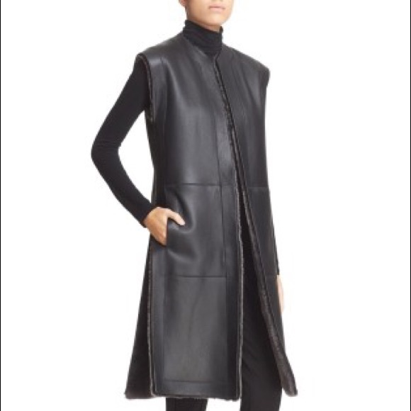 HOST PICK! Helmut Lang Shearling Reversible Vest - Picture 3 of 7