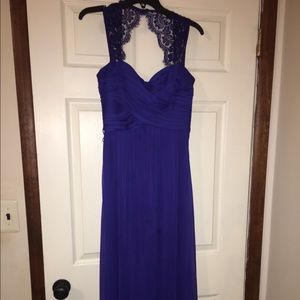 Royal blue ball gown