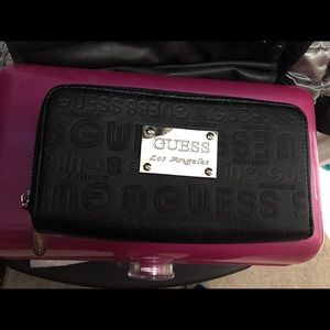Guess black leather wallet