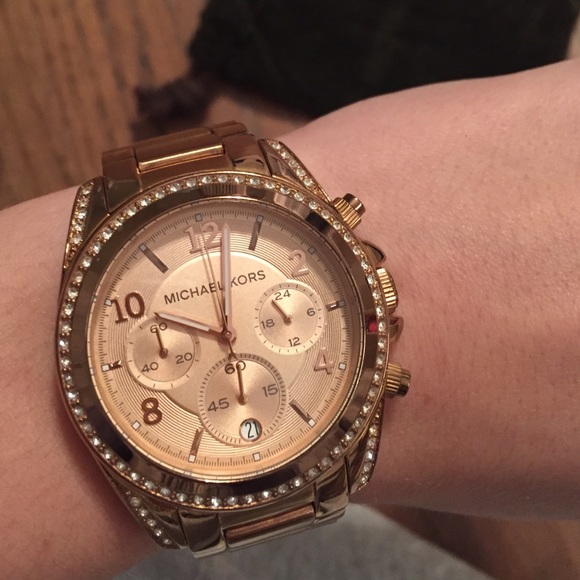 Rose gold Michael kors watch