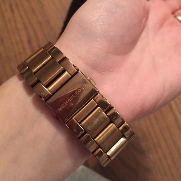Rose gold Michael kors watch