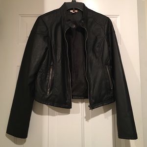 Flax leather jacket