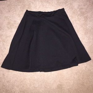 black skater skirt