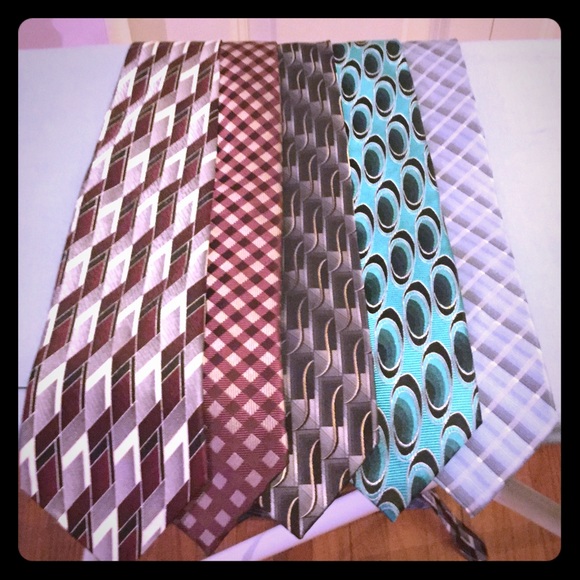 Group of 5 ties