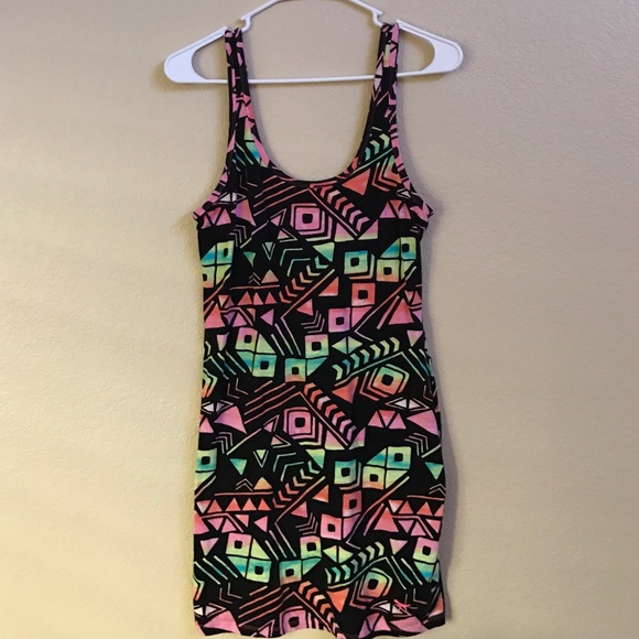 VS PINK Neon Tribal Dress - Size M