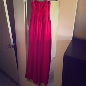 Parker Long Corset Strapless Dress in Size Small!