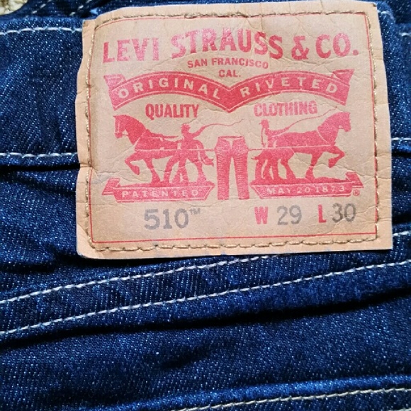 LEVI 510 SLIM DENIM JEANS - Picture 2 of 2