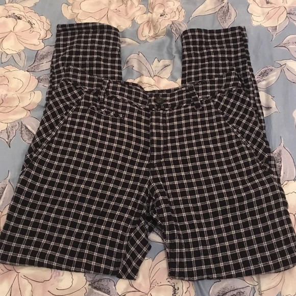 free people plaid trouser pants!