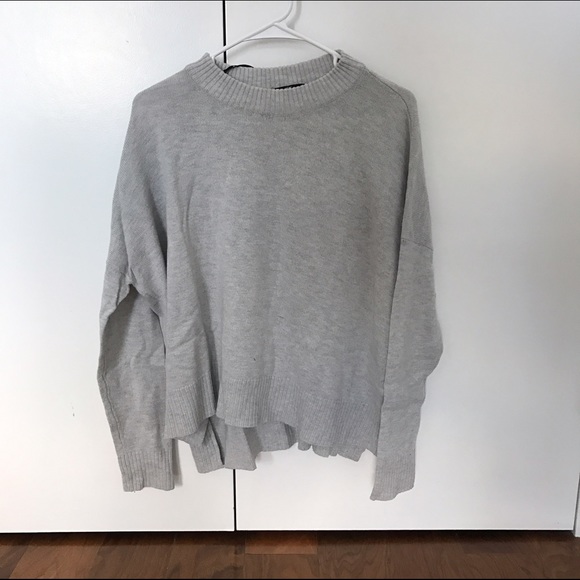 Comfortable Casual Fit Grey Sweater
