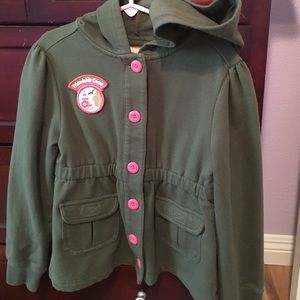 Reduced! Girls small hooded cotton jacket