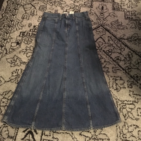 Gap Denim Full Length Skirt
