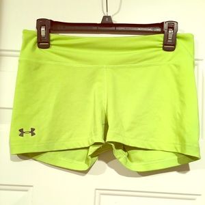 Lime green work out shorts
