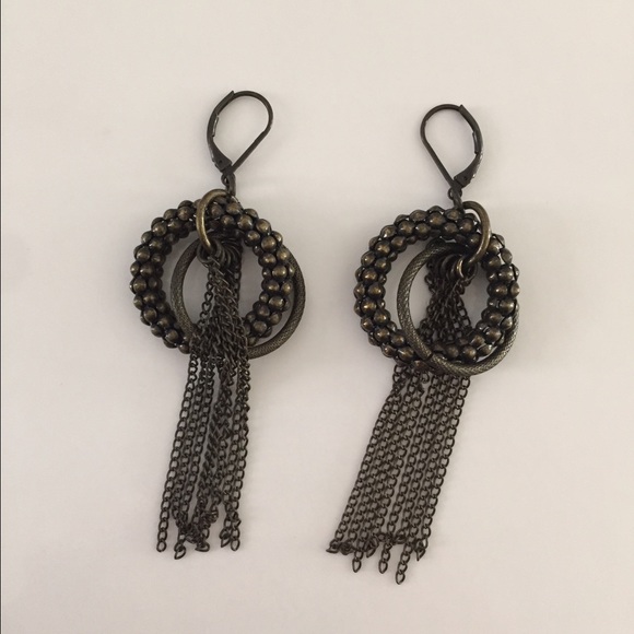 Brass Statement Earrings