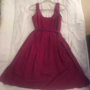 J.Crew Wine dress with pockets