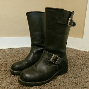 Vintage Engineer Moto Boots
