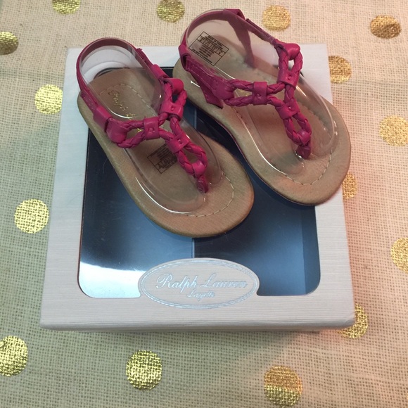 Ralph Lauren Alexa Sandals - Fuchsia size 2