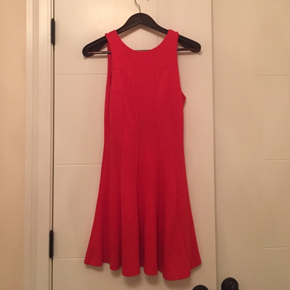 Red Fit to Flare ASOS Dress!