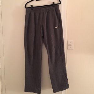 Gray Nike sweat pants