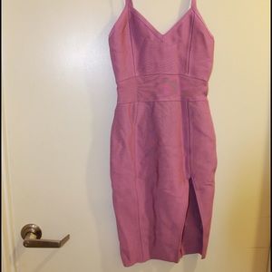 Purple bandage cocktail dress