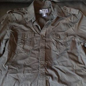 AMERICAN RAG Men's Small Long-Sleeved Button-Up