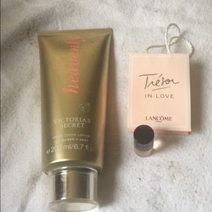 Smell goods VS lotion and sample Lancôme perfume