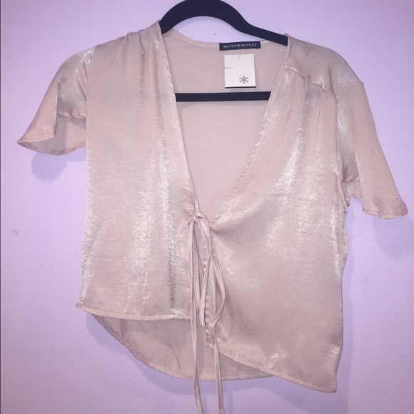 brandy melville silk leesa top rare SOLD