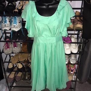Chiffon Double Layer Skater Dress