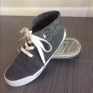 Gray sneakers